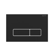Панель смыва Kordi KDI-0000064 черный матовый ободок хром прямоугольные кнопки 162х244 мм KDI-0000064