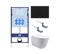 Комплект инсталляции с унитазом 4 в 1 AQUATEK КЛАССИК-074