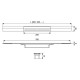 Профиль для душа TECE TECEdrainprofile 900 мм PVD Brushed Gold Optic 670902
