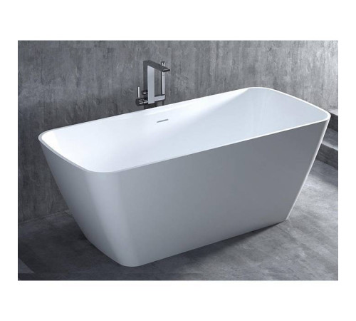 Ванна отдельностоящая Salini Agatha 180х80х66 см S-Stone белый матовый 100221M