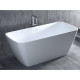 Ванна отдельностоящая Salini Agatha 180х80х66 см S-Stone белый матовый 100221M
