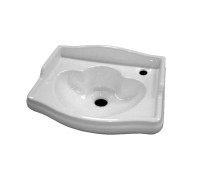Раковина Kerasan Retro 41х32 см 1 отверстие правая белая 103301