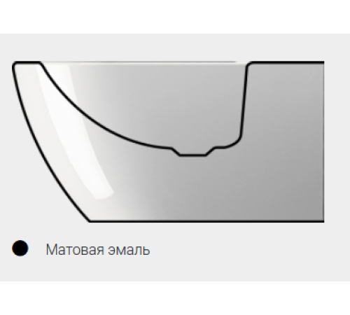 Биде подвесное GSI Pura 550х360 мм с отверстием под смеситель Cenere Matte 8865FR2117