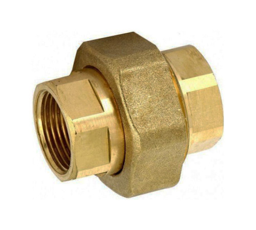 Муфта разъемная латунная Tiemme 3/4 ВР х 3/4 ВР с плоской прокладкой 1500383