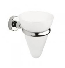 Стакан для зубных щеток стеклянный TESKA TE 143.51 хром TE14351