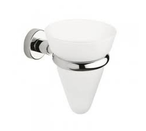 Стакан для зубных щеток стеклянный TESKA TE 143.51 хром TE14351