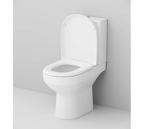 Унитаз-компакт напольный AM.PM Gem безободковый с сиденьем микролифт C708600SC