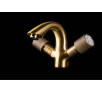 Смеситель для раковины Boheme Royal Cristal бронза матовая 311-Royal/CRST
