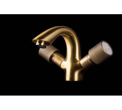 Смеситель для раковины Boheme Royal Cristal бронза матовая 311-Royal/CRST
