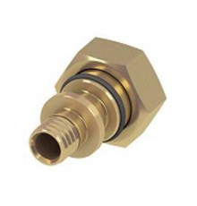 Соединение прямое с накидной гайкой Евроконус TECE TECEspring AX 16х3/4 латунь 763616S