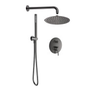 Набор для комплектации душа AQUAMET со смесителем металл AQM8404GM