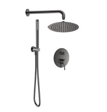 Набор для комплектации душа AQUAMET со смесителем металл AQM8404GM