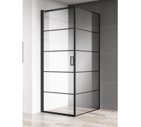 Душевой уголок AquaMe AQM5215-LH-9 900x900x1950 мм черный матовый AQM5215-LH-9