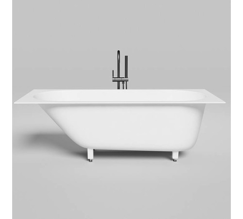 Ванна встраиваемая Salini Ornella Kit 170х70х60 см S-Stone белый матовый 102423M