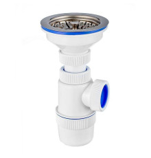 Сифон для мойки Wirquin Элит 1 1/2 х 40 мм чашка 114 мм 30986147