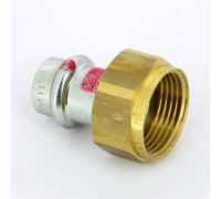 Муфта пресс Viega Prestabo с накидной гайкой 15х3/4 оцинкованная сталь 559182