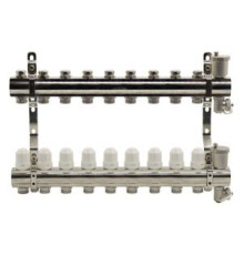 Блок коллекторный Kromwell 1 с термостатическими вставками и запорными клапанами 9 выходов 3/4 EK EU.ST6079950