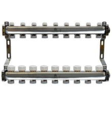 Коллекторный блок Gekon 1x3/4 EK 9 выходов с расходомерами GK 75109