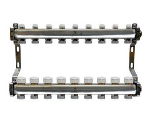 Коллекторный блок Gekon 1x3/4 EK 9 выходов с расходомерами GK 75109