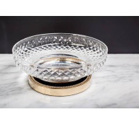 Мыльница настольная Boheme Murano Cristal золото 10205