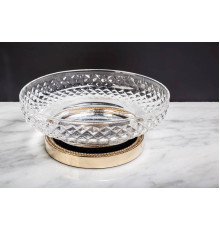 Мыльница настольная Boheme Murano Cristal золото 10205