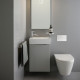 Раковина Laufen Kartell 46х28х12 см 1 отверстие без перелива полочка слева белая 8.1533.5.000.111.1