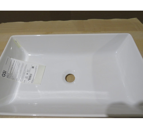 Раковина накладная GSI Kube X 370х600 мм белый глянцевый 945311_УЦ/1