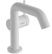 Смеситель для раковины Hansgrohe Tecturis S 112 мм Push-Open CoolStart белый матовый 73320700