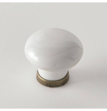 Ручка-кнопка мебельная EBAN White Ceramics белый/керамика FAC04PO