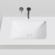 Раковина встраиваемая снизу Salini Marea 06 55х40х13.4 см S-Sense белый глянцевый 1802106G