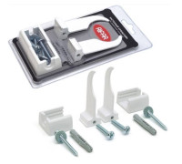 Кронштейны для радиаторов Rifar регулируемые белые комплект 2 шт. RAdSA01 RAL 9016