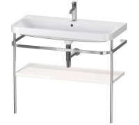 Консоль напольная с умывальником Duravit Happy D.2 Plus 97.5х49 см белый глянцевый/хром HP4838O2222