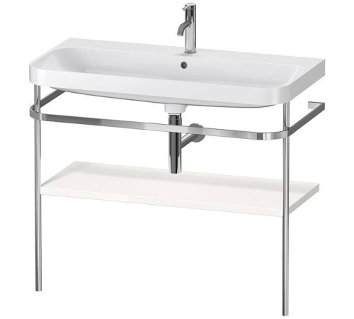 Консоль напольная с умывальником Duravit Happy D.2 Plus 97.5х49 см белый глянцевый/хром HP4838O2222