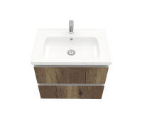 Тумба подвесная Laparet ELECTRA 70 под умывальник Creavit Ideal 70 дуб Рока LE-WCAB-70-222