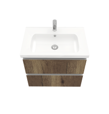 Тумба подвесная Laparet ELECTRA 70 под умывальник Creavit Ideal 70 дуб Рока LE-WCAB-70-222