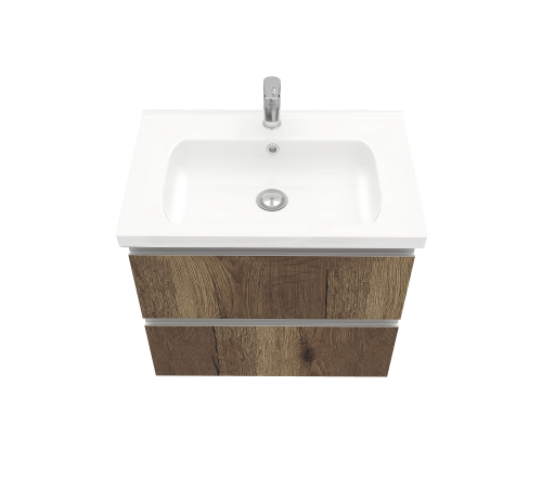 Тумба подвесная Laparet ELECTRA 70 под умывальник Creavit Ideal 70 дуб Рока LE-WCAB-70-222