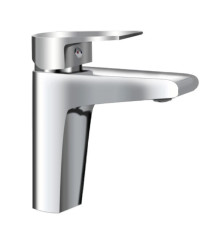 Смеситель для раковины AQUAme Prato со сливным гарнитуром хром AQMP6121