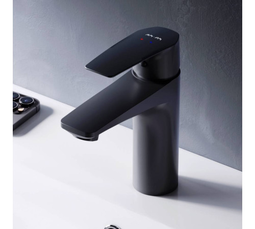 Смеситель для раковины AM.PM Gem черный матовый F90A02122