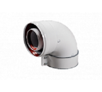 Отвод коаксиальный Baxi 90° 60/100 мм (кроме ECO Classic / ECO Nova) MT71410142