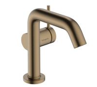 Смеситель для раковины Hansgrohe Tecturis S 112 мм Push-Open CoolStart шлифованная бронза 73320140
