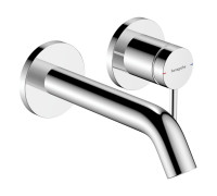 Смеситель для раковины Hansgrohe Tecturis S 165 мм настенный на 2 отверстия внешняя часть хром 73350000