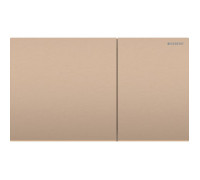 Клавиша смыва Geberit Sigma70 для двойного смыва квадратная красное золото 115.622.QB.1