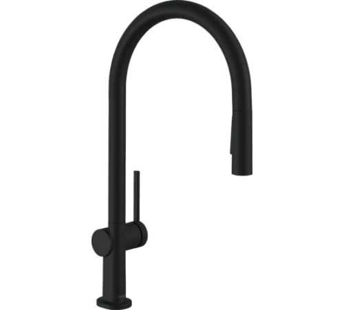 Смеситель для кухни Hansgrohe Talis M54 210 выдвижной излив 2 режима черный матовый 72800670