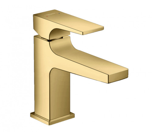 Смеситель для раковины Hansgrohe Metropol 89 мм клапан Push-Open полированное золото 32500990