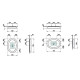Зеркало Laufen The New Classic 50х8х70 см в керамической раме с LED подсветкой белый глянцевый 4.0607.0.085.000.1