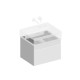 Тумба подвесная Kerama Marazzi Logica 56.4x46x40.3 см 2 ящика белоснежный LOG.60.2\WHT