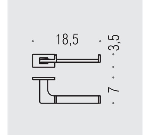 Держатель для туалетной бумаги Colombo Design Look открытый PVD нержавеющая сталь B1608.HPS1