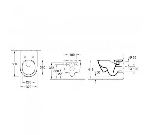 Унитаз подвесной Villeroy & Boch Subway 2.0 DirectFlush с сиденьем SlimSeat SoftClose CeramicPlus 5614R2R1