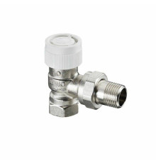 Вентиль термостатический Oventrop AV 9 угловой DN 20 3/4 ВН никелированный 1183706