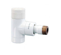 Вентиль термостатический Oventrop Series E угловой DN 15 1/2 ВН белый 1163062